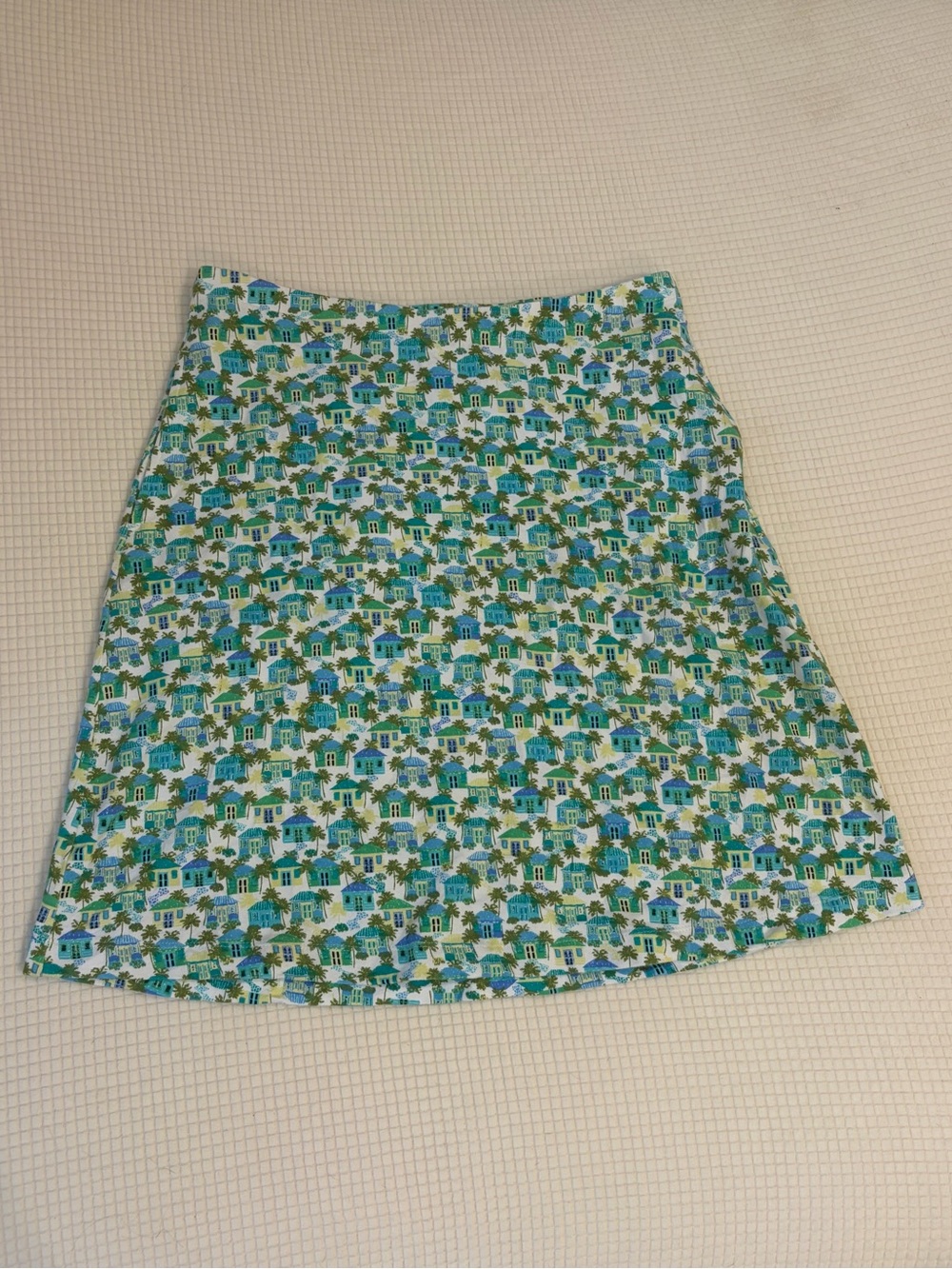 J. Jill Tropical Village Print Mini Skirt